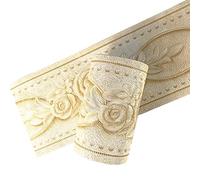 no-branded D-Simplemuji Yellow Peony 3D Self Adhesive Peel and Stick Waterproof Wall Border Easy to Apply 10CM by 5M