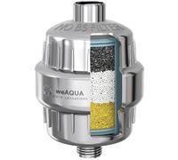NO BS Heavy Duty Shower Filter with 99% Removal - Shower Filter Head for Hard Water, Chlorine, Fluoride, Heavy Metals, Lead, Iron, Chemicals & Much More - Installation Hardware Parts