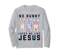 No Bunny Loves me Like Jesus Christian Easter Rabbit Kids Long Sleeve T-Shirt