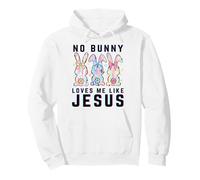No bunny loves me like Jesus Christian Easter rabbit kids Pullover Hoodie