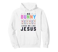 No bunny loves me like Jesus Christian Easter rabbit kids Pullover Hoodie