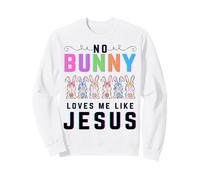 No bunny loves me like Jesus Christian Easter rabbit kids Sweatshirt