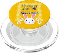 No Bunny Loves Me Like Jesus Easter Bunny Costume Kids PopSockets PopGrip for MagSafe