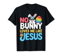 No Bunny Loves Me Like Jesus Easter Christian Boys Kids Men T-Shirt