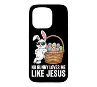 No Bunny Loves Me Like Jesus Easter Rabbit Faith Christian Case for iPhone 15 Pro