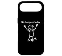 No Burpees Today, Funny Workout Stickman Gym Rest Day Case for iPhone Air