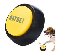 No Button with Sound, 4-Piece Answer Set "Yes, No Buttons", Fun, Unfortunately, Maybe, Buzzer Buttons, Sound Buttons, Interactive Sound, Prop Game for Talking Dogs in the Classroom