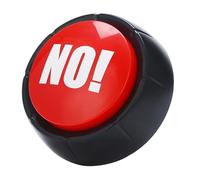 No Button With Sound - 9cm ABS, Answer Buzzers For Classroom, Loud Fun | Perfect Game Shows, College Dorms, Office Jokes, Competitions, Thanksgiving, Christmas, Party Fun, Classroom Interaction