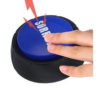 No Button with Sound - Answer Buzzer for Classroom, Game Show Buzzer | Funny Buttons, Joy Buzzer, Loud and Clear, Buzzer for Game Shows, Desk Parties and College Dorm
