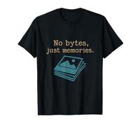 No bytes, just memories 90s Y2K Vintage Photo Stack T-Shirt
