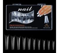 No C Clear Tips For Acrylic Nails Professional Extra Long Tapered Square Straight Tips Acrylic