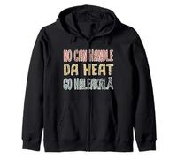 No Can Handle Da Heat, Go Haleakala Hawaiian Pidgin Hawaii Zip Hoodie