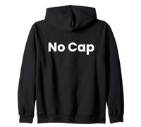 No Cap Funny Modern Slang For Truth Zip Hoodie