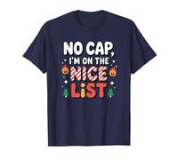 No Cap, I'm on The Nice List, Gen Z Alpha Christmas T-Shirt