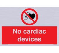 No cardiac devices Sign - 300x200mm - A4L