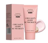 No Cast Collagen Sunscreen | SPF 50 Broad Spectrum Moisturizing Face Sunscreen, Lightweight Non-Sticky Formula for Natural Glow Face Suncream, for All Skin Types (1PC)