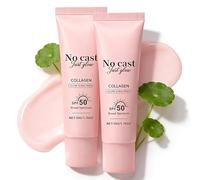 No Cast Just Glow Collagen Sunscreen SPF 50 | Broad Spectrum Face Sunscreen | Lightweight, Non-Sticky, Hydrating Korean Sunscreen | SPF 50 Face Moisturiser For Soothing & Glow | Korean Skincare