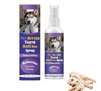 No Chew Spray for Dogs 100ML,Bitter Apples Dog Deterrent Sprays,Stop Chewing Licking of Furniture, Shoes, Bandages, Dog Training & Behavior Aids Spray, Indoor & Outdoor Use, No Alcohol & Trace (1pcs)