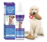 No Chew Spray for Dogs, 200ML Bitter Apple Spray for Dogs to Stop Chewing and Prevents Wound Licking, Protects Furniture, Shoes, Bandages, Alcohol-Free & Non-Toxic, Safe for Indoor & Outdoor Training