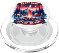 No City Lights Just Camp Fire Nights Hiking Nature PopSockets PopGrip for MagSafe