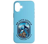No City Lights Just Campfire Nights Camping Scene Outdoors Case for iPhone 16 Plus