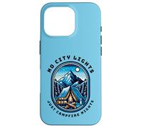 No City Lights Just Campfire Nights Camping Scene Outdoors Case for iPhone 16 Pro