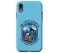 No City Lights Just Campfire Nights Camping Scene Outdoors Case for iPhone XR