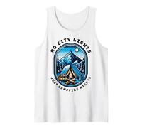 No City Lights Just Campfire Nights Camping Scene Outdoors Tank Top