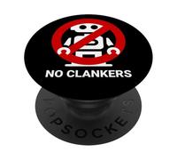No Clankers Anti-AI No Artificial Intelligence No Automation PopSockets Adhesive PopGrip
