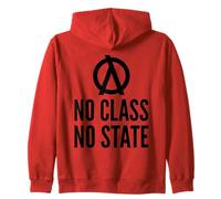 No Class No State Functional Programmer Black Text Design Zip Hoodie