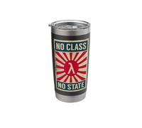 No Class No State Functional Programmer Propaganda Grunge Stainless Steel Insulated Tumbler