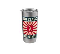 No Class No State Functional Programmer Propaganda Parody Stainless Steel Insulated Tumbler