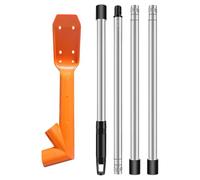 No-Climb Gutter Cleaning Tool, Ground-Level Gutter Cleaner | with 45-Degree & 120-Degree Multi-Angle Head, High Reach Cleaner from The Ground for Roof Leaf, Muck and Debris Removal A