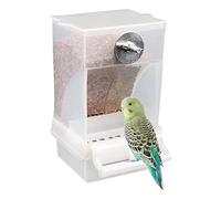 No Clutter Bird Feeder, Refill-Ready Food Container, Compact Design 15.4x8.5x8cm Cage Accessory, For Small And Medium Lovebirds, Parakeets, Bird-Friendly Feeding Solution