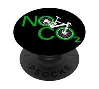 No CO2 Bike Riding Against Climate Change No Emissions MTB PopSockets Adhesive PopGrip