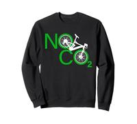No CO2 Bike Riding Against Climate Change No Emissions MTB Sweatshirt