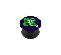 No CO2 Ecology Think Green Eco Biker Save The Planet Quote PopSockets Adhesive PopGrip