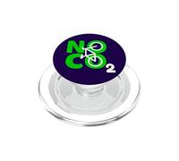 No CO2 Ecology Think Green Eco Biker Save The Planet Quote PopSockets PopGrip for MagSafe