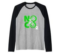 No CO2 Ecology Think Green Eco Biker Save The Planet Quote Raglan Baseball Tee