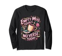 No Coffee Equals No Verse Today Sunday School Teacher Long Sleeve T-Shirt