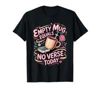 No Coffee Equals No Verse Today Sunday School Teacher T-Shirt
