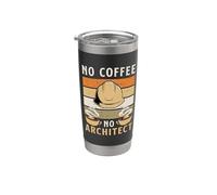 No Coffee No Architecture Engineering Coffee Lover Architect Stainless Steel Insulated Tumbler