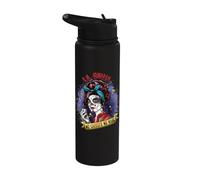 No Coffee No Magic Day of Dead Dia De Los Muertos Stainless Steel Insulated Water Bottle