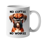No Coffee No Workee Stylish Ceramic Coffee Mug Perfect Funny Tea Home Office Cup Work Desk Novelty Mugs for Work Colleagues, Secret Santa Funny Gifts, Great Gift Christmas Birthday Present
