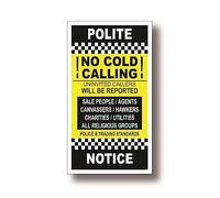 No Cold Caller Sign - Keep Unwanted Calls at Bay!