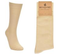 No Cold Feet - Fun Black Colorful Novelty Socks for Men for Dress Casual Formal Groomsmen Wedding, One Pair, Solid Champagne / 1 Pack, One Size