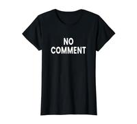 No Comment Value Graphic T-Shirt, Women, Black, M