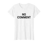 No Comment Value Graphic T-Shirt, Women, White, L