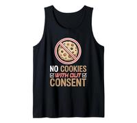No Cookies Without Consent Internet Privacy Web Browsing Tank Top