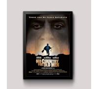 No Country for Old Men Film Movie Poster Wall Art Print various sizes, Framed or unframed. (A3 Framed - Black Frame)